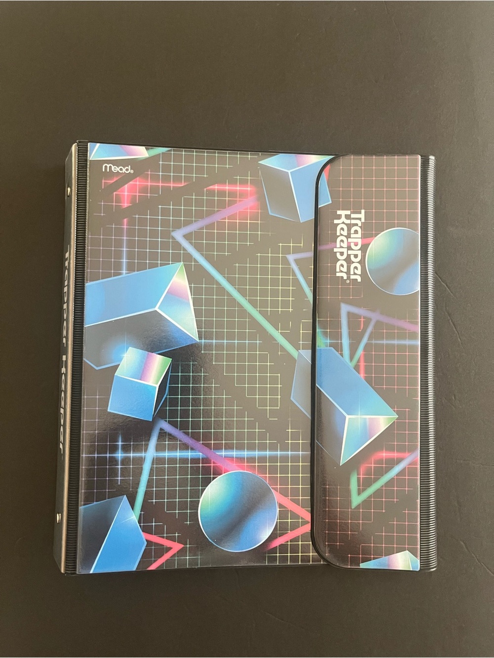 Mead Trapper Keeper Kids Accessories - Retro Geometric Black/Blue